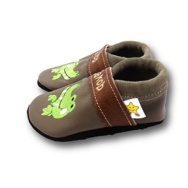 Hauschuhe freundliches Krokodil